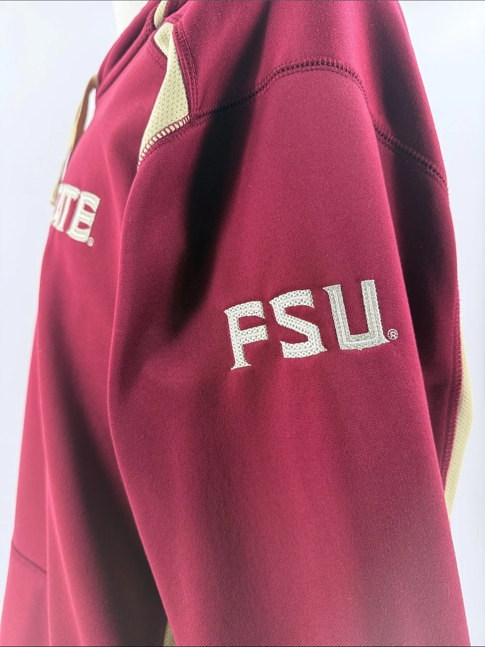 Nike Maroon Florida State Crewneck Hoodie with Cream Accents
